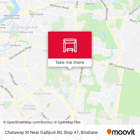 Mapa Chataway St Near Gallipoli Rd, Stop 47