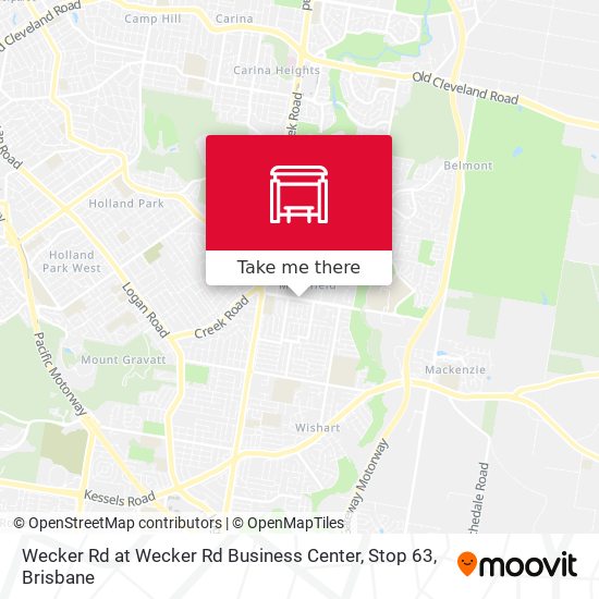Wecker Rd at Wecker Rd Business Center, Stop 63 map