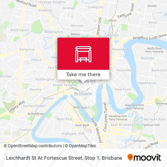 Leichhardt St At Fortescue Street, Stop 1 map