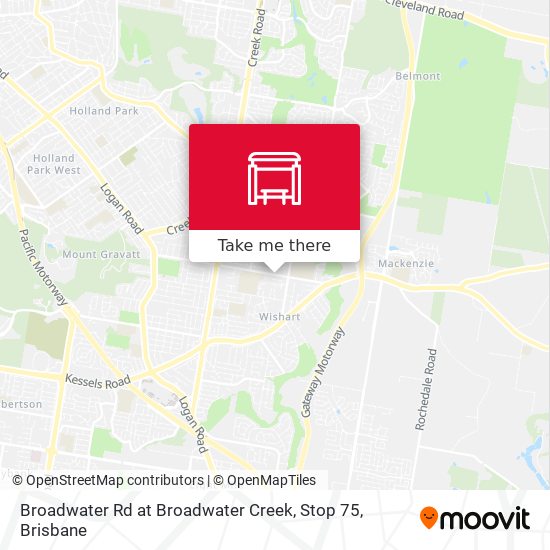 Broadwater Rd at Broadwater Creek, Stop 75 map