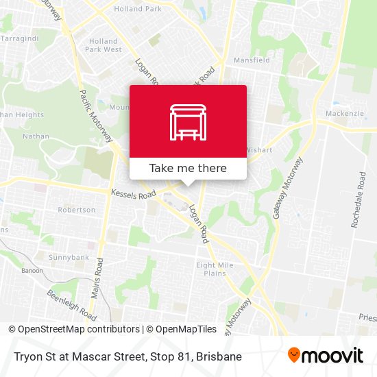 Tryon St at Mascar Street, Stop 81 map