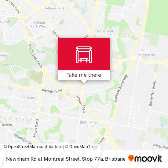 Newnham Rd at Montreal Street, Stop 77a map