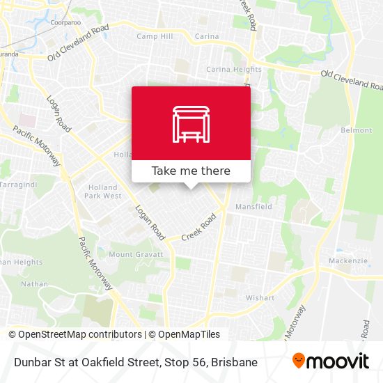 Dunbar St at Oakfield Street, Stop 56 map
