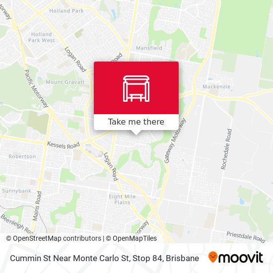 Cummin St Near Monte Carlo St, Stop 84 map