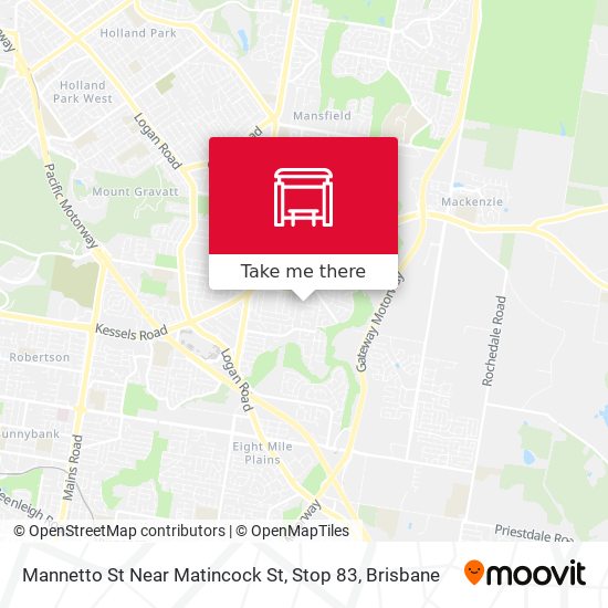 Mannetto St Near Matincock St, Stop 83 map