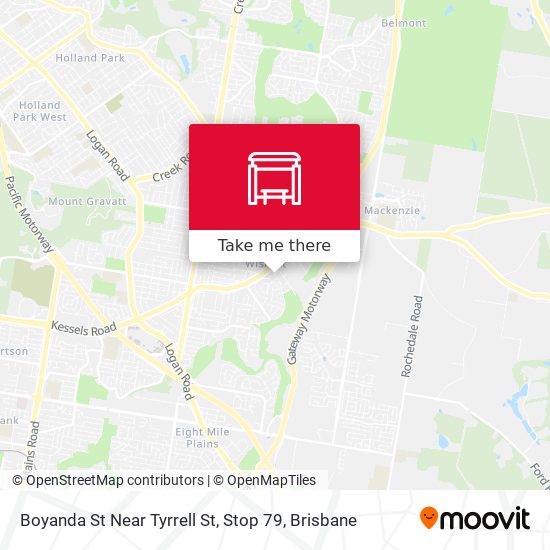 Mapa Boyanda St Near Tyrrell St, Stop 79