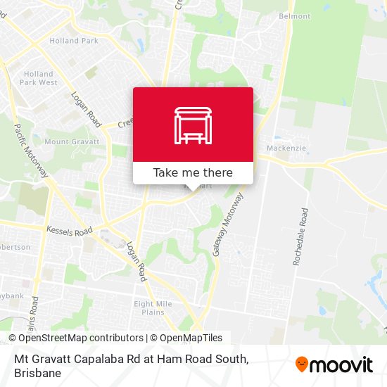 Mt Gravatt Capalaba Rd at Ham Road South map