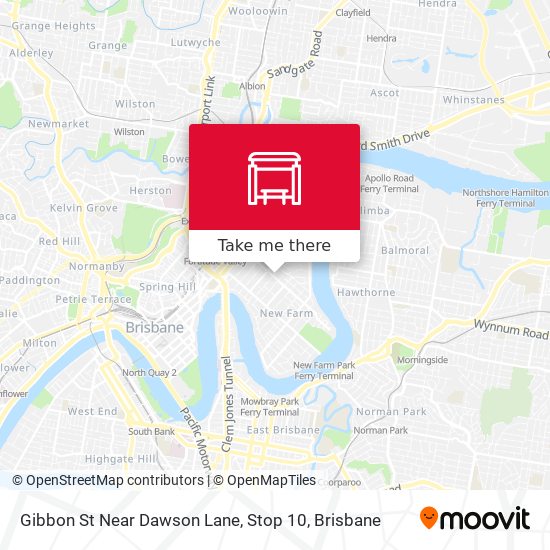Gibbon St Near Dawson Lane, Stop 10 map