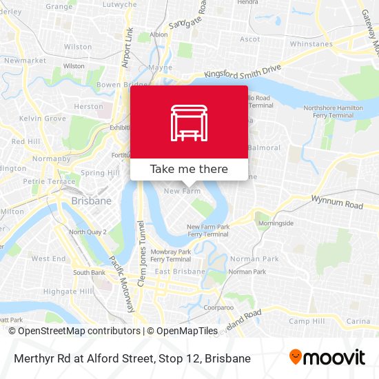 Merthyr Rd at Alford Street, Stop 12 map