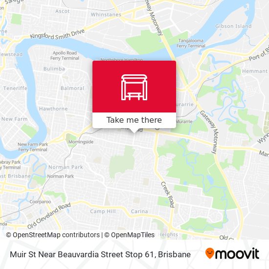 Muir St Near Beauvardia Street Stop 61 map