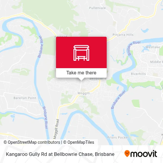 Mapa Kangaroo Gully Rd at Bellbowrie Chase