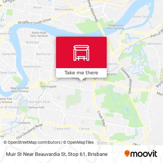 Muir St Near Beauvardia St, Stop 61 map