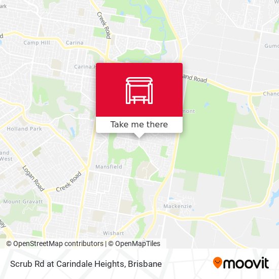 Scrub Rd at Carindale Heights map