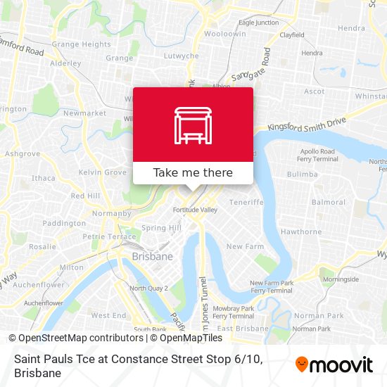 Saint Pauls Tce at Constance Street Stop 6 / 10 map