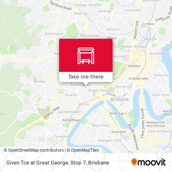 Given Tce at Great George, Stop 7 map