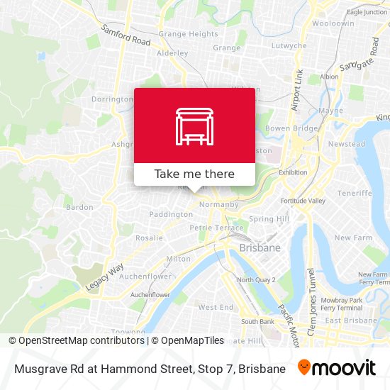 Musgrave Rd at Hammond Street, Stop 7 map