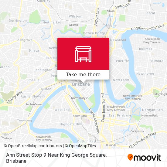 Ann Street Stop 9 Near King George Square map