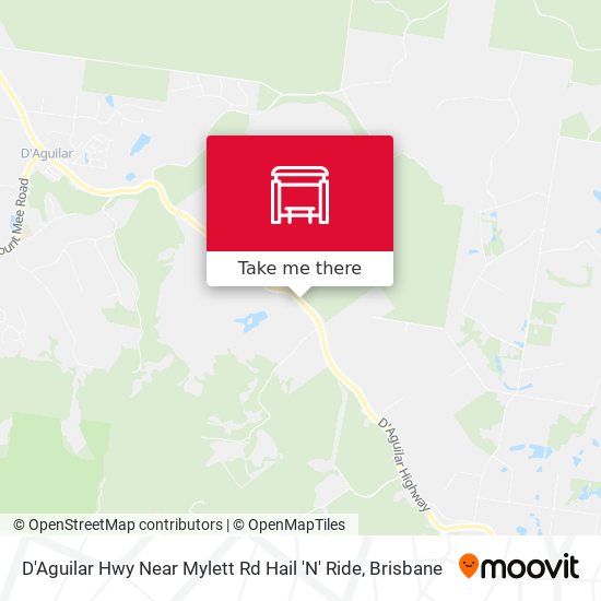 D'Aguilar Hwy Near Mylett Rd Hail 'N' Ride map