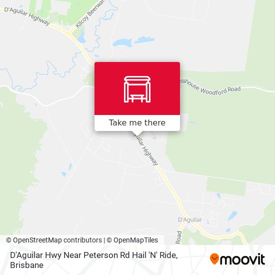 D'Aguilar Hwy Near Peterson Rd Hail 'N' Ride map