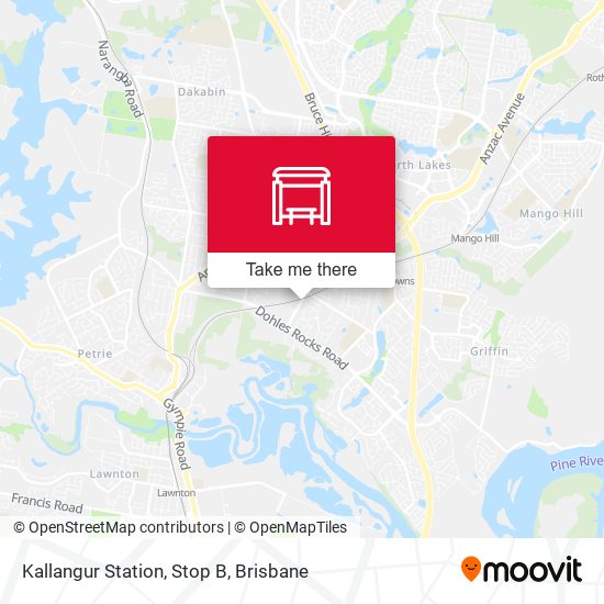 Kallangur Station, Stop B map