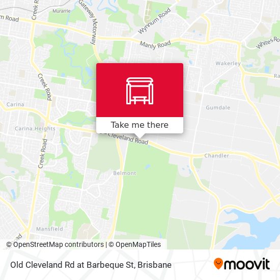 Old Cleveland Rd at Barbeque St map