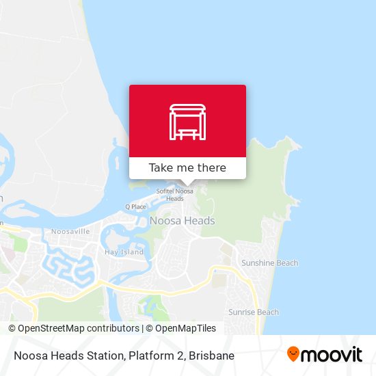 Noosa Heads Station, Platform 2 map