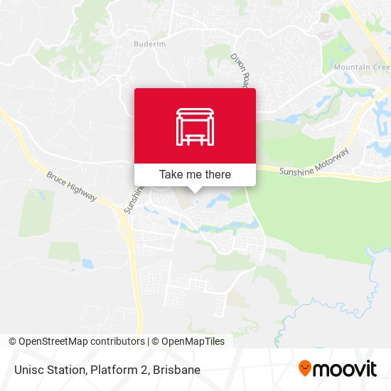 Unisc Station, Platform 2 map