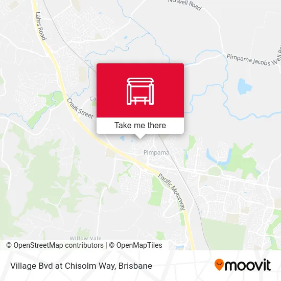 Mapa Village Bvd at Chisolm Way