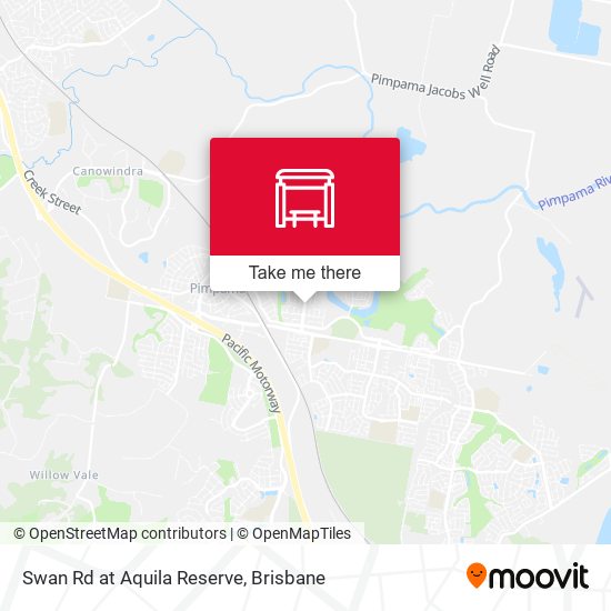 Swan Rd at Aquila Reserve map