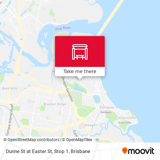 Dunne St at Easter St, Stop 1 map