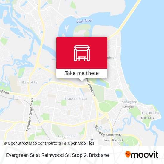 Evergreen St at Rainwood St, Stop 2 map