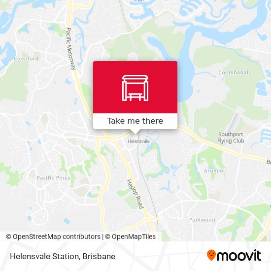 Helensvale Station map