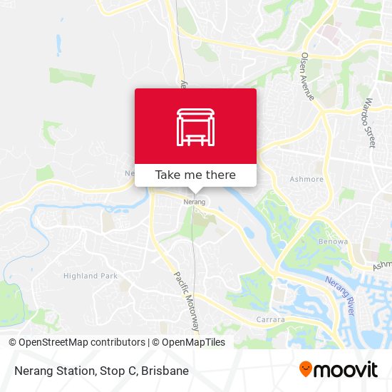 Nerang Station, Stop C map