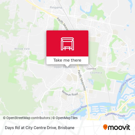 Days Rd at City Centre Drive map