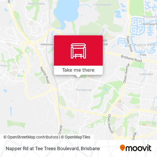 Napper Rd at Tee Trees Boulevard map