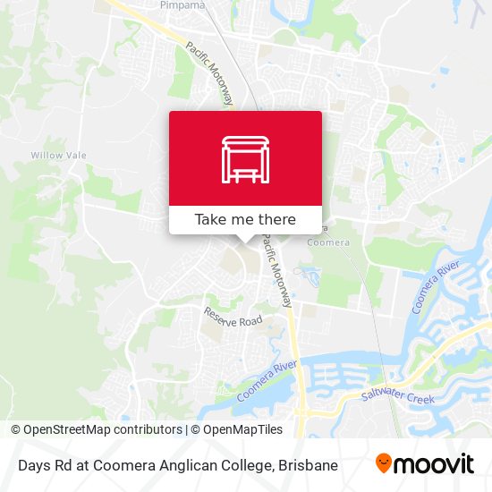 Days Rd at Coomera Anglican College map
