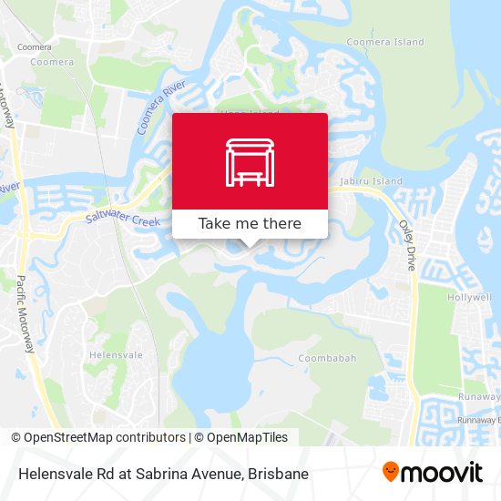 Mapa Helensvale Rd at Sabrina Avenue