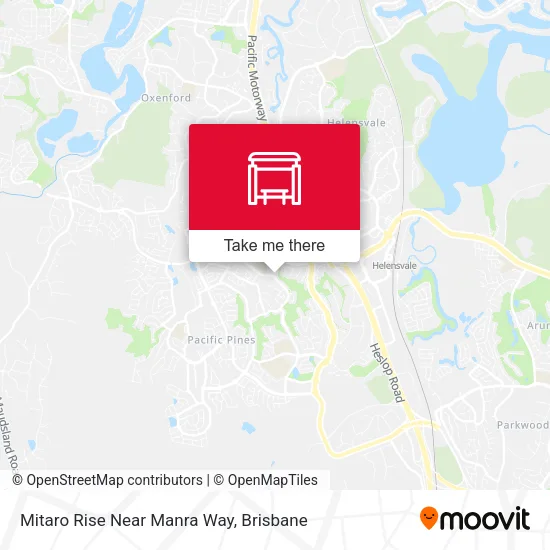 Mitaro Rise Near Manra Way map
