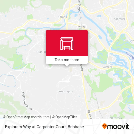 Mapa Explorers Way at Carpenter Court