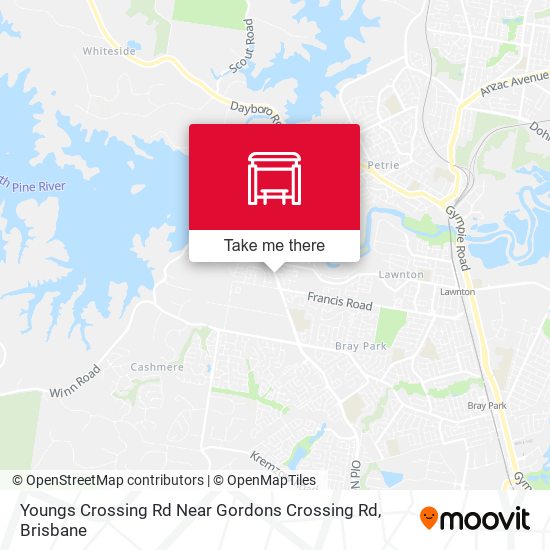 Youngs Crossing Rd Near Gordons Crossing Rd map