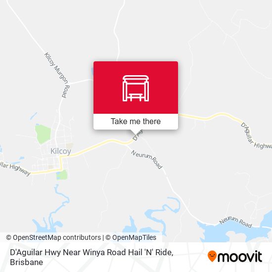 D'Aguilar Hwy Near Winya Road Hail 'N' Ride map