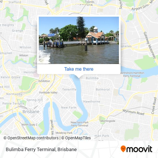 Bulimba Ferry Terminal map