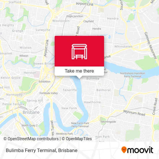 Mapa Bulimba Ferry Terminal