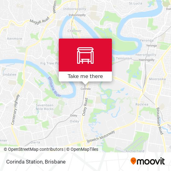 Corinda Station map