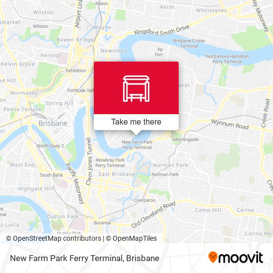 New Farm Park Ferry Terminal map