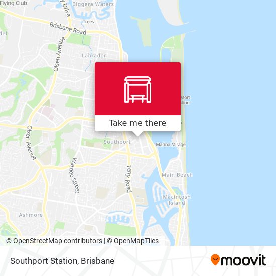 Southport Station map