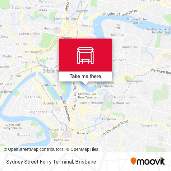 Sydney Street Ferry Terminal map