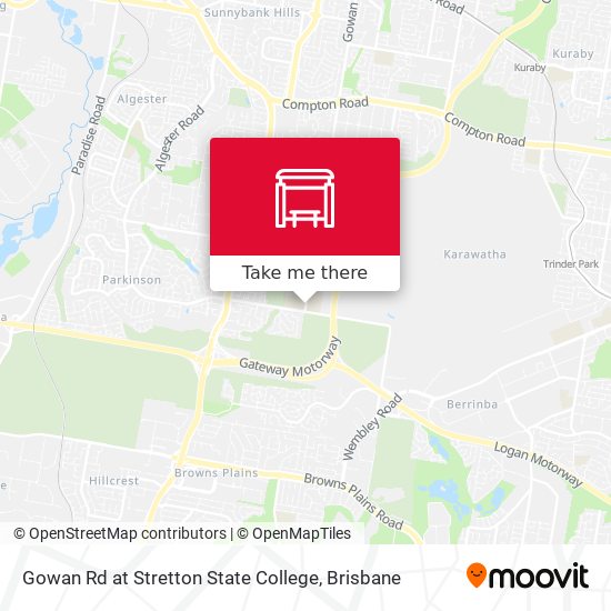 Gowan Rd at Stretton State College map