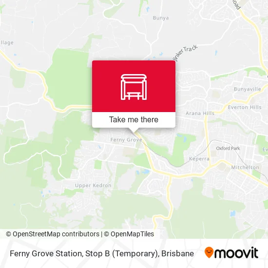 Ferny Grove Station, Stop B (Temporary) map