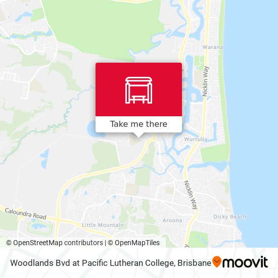 Woodlands Bvd at Pacific Lutheran College map